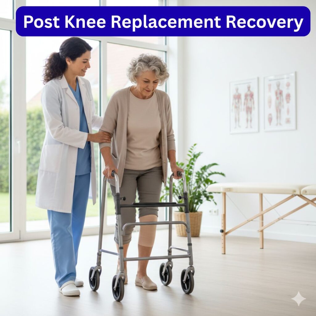 post knee replacement physiotherapy by Dr Isha